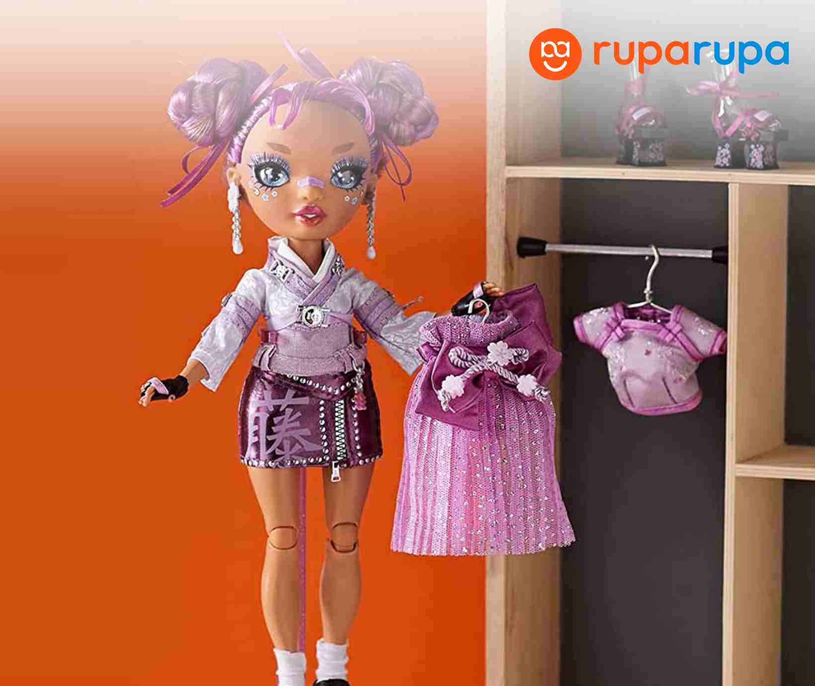 Rainbow High Set Boneka Core Lila Yamamoto S4 578338euc