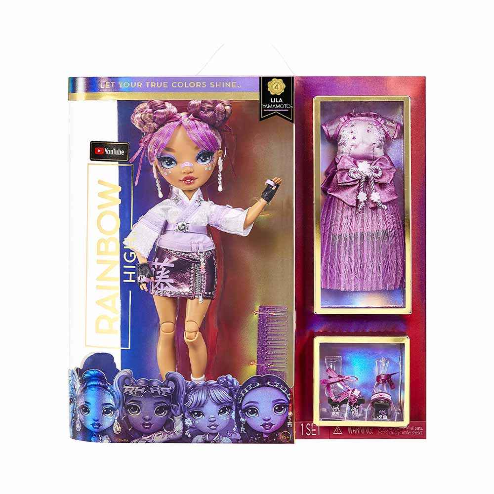 Rainbow High Set Boneka Core Lila Yamamoto S4 578338euc
