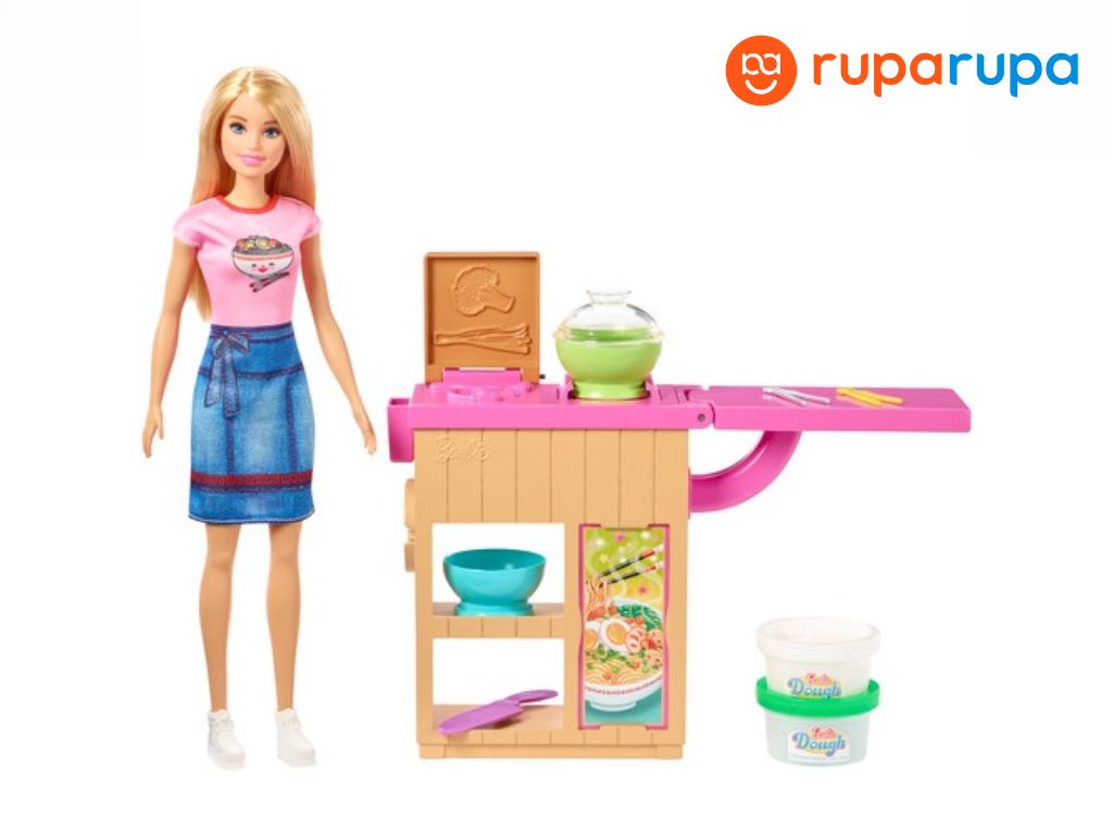 mainan barbie playset cooking