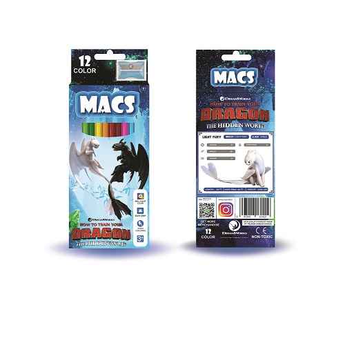 Macs Set 12 Pensil Warna Dragon 18012